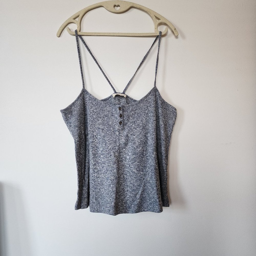 Sezane Lisea Top marled blue camisole